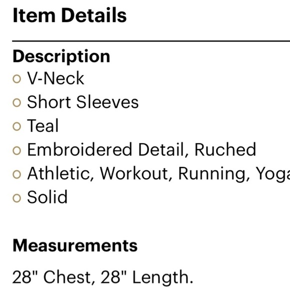 Reebok small green yoga/gym/fitness soft top - Picture 6 of 6